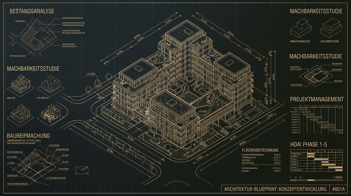 Monjako 3D-Architektur Blueprint Konzept & Entwicklung